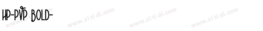 HP-PVP Bold字体转换